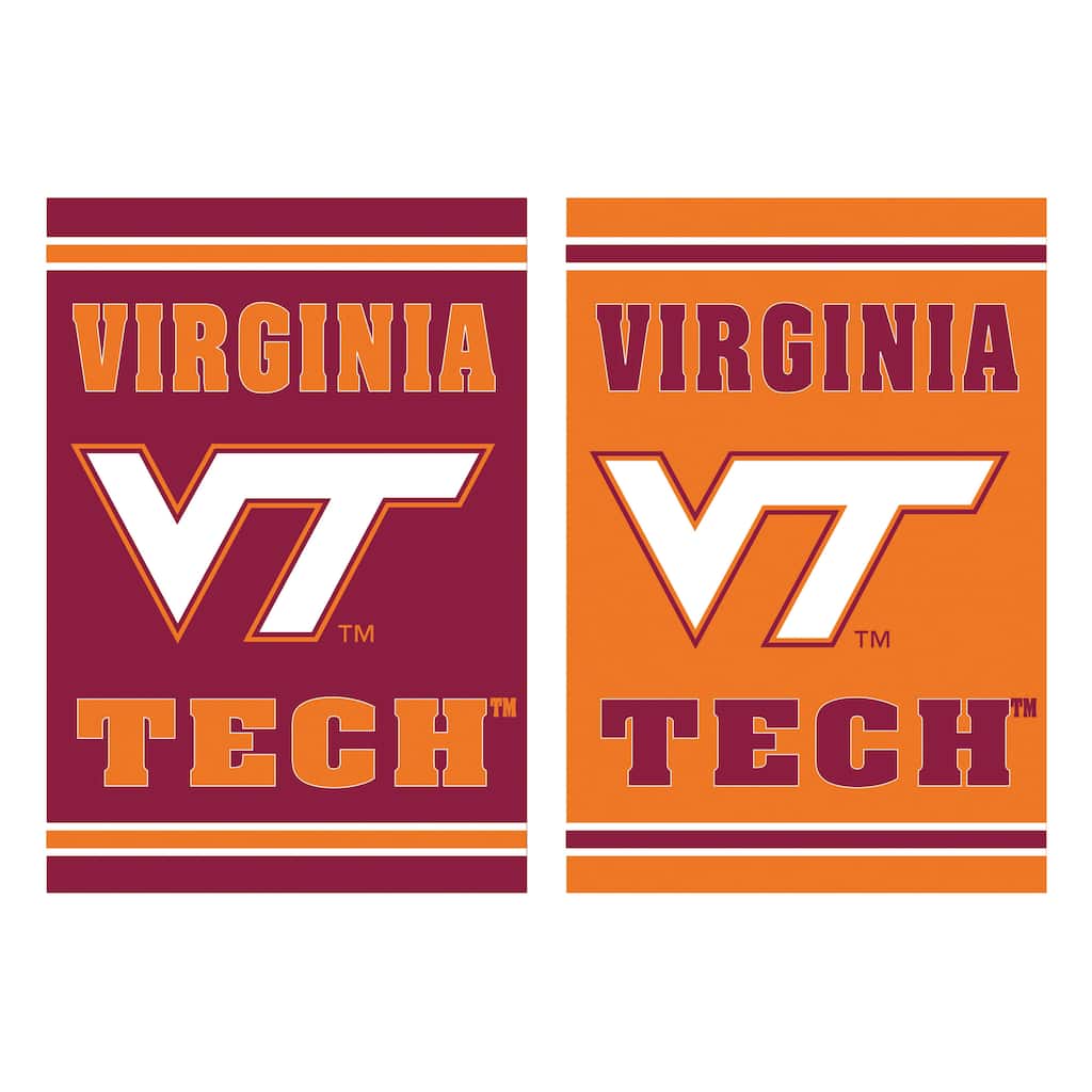 Embossed Suede Flag, Garden Size, Virginia Tech