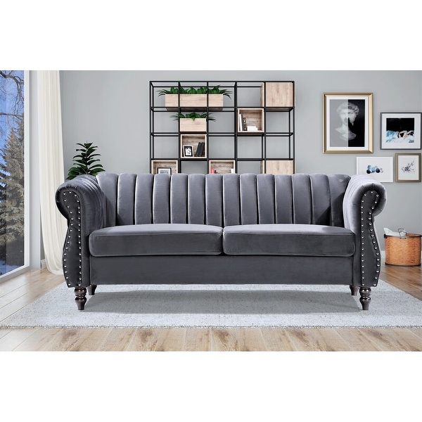 Capri velvet chesterfield hotsell