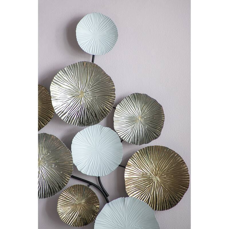 Retro-Style Wall Decor Metal Wall Decor Hanging Sculpture, for Office Foyer, Master Bathroom and Living Room