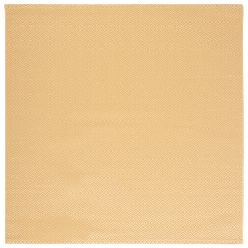 SAFAVIEH Courtyard Oivor Indoor/ Outdoor Waterproof Patio Backyard Rug - 6'7" Square - Gold/Gold