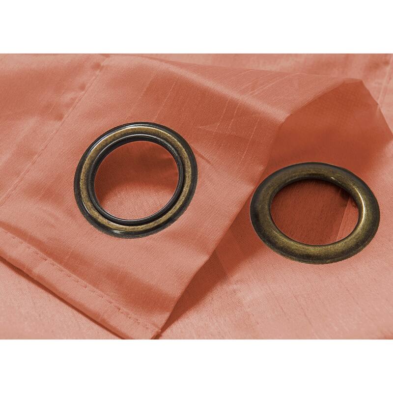 Nancy Faux Silk 63-inch Grommet Curtain Panel - 54 x 63 in. - 54 x 63 in.