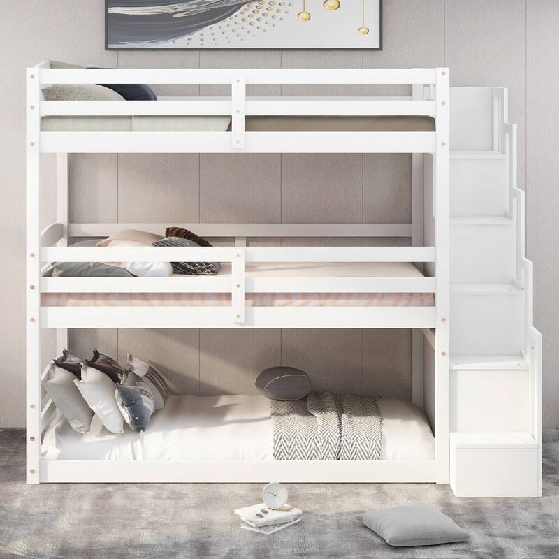 Twin size Triple Bunk Bed