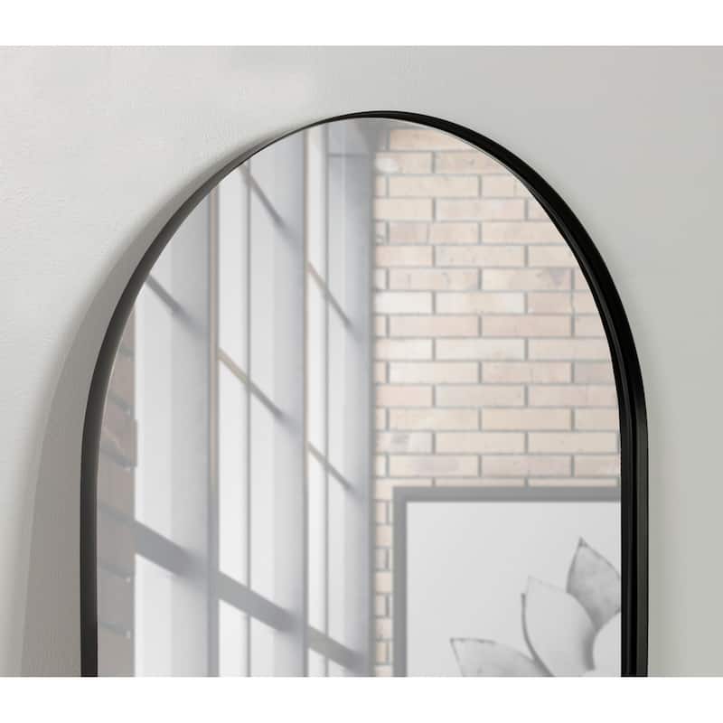 Kate and Laurel Rollo Capsule Framed Wall Mirror