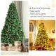 preview thumbnail 33 of 35, Costway 6ft/7ft/8ft Pre-lit Hinged Artificial Christmas Tree with Pine