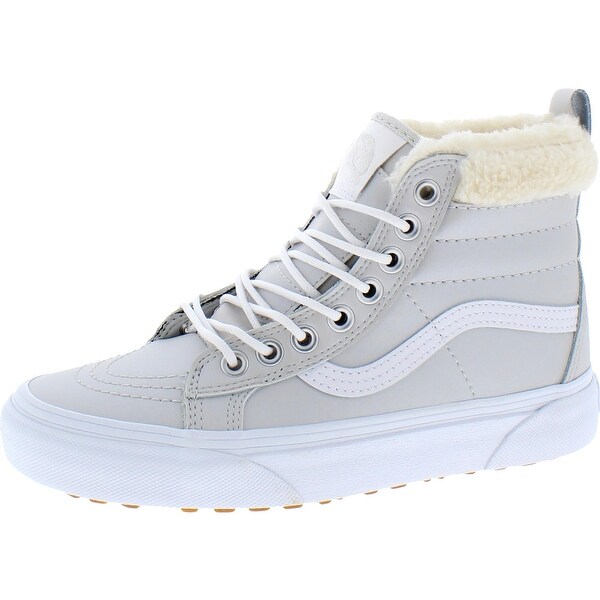 silver high top vans