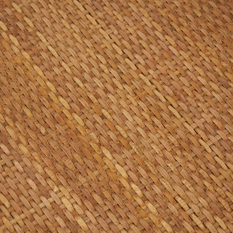 Rattan Handmade Woven Living Room Decor Tray with Slot Handles - Brown - Roche River Decor