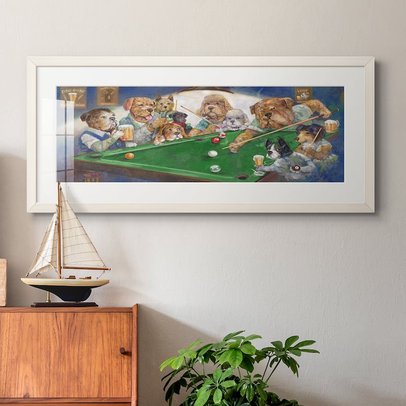 Pool Dogs-Premium Gallery Framed Print