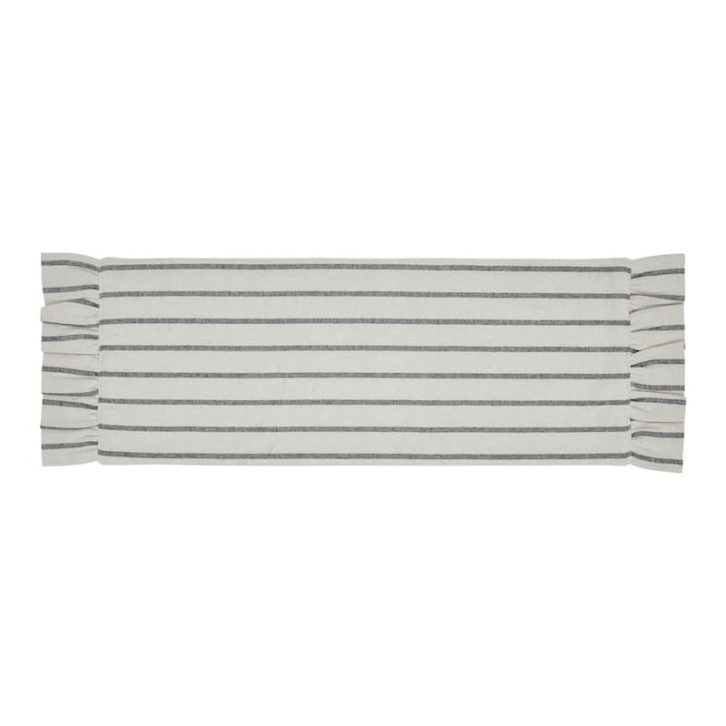 Kaila Ticking Stripe Ruffled Runner 12x36