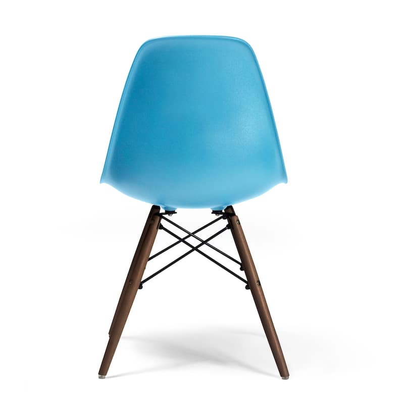 Paris-2 Side Chairs with Walnut Legs (Set of 2)