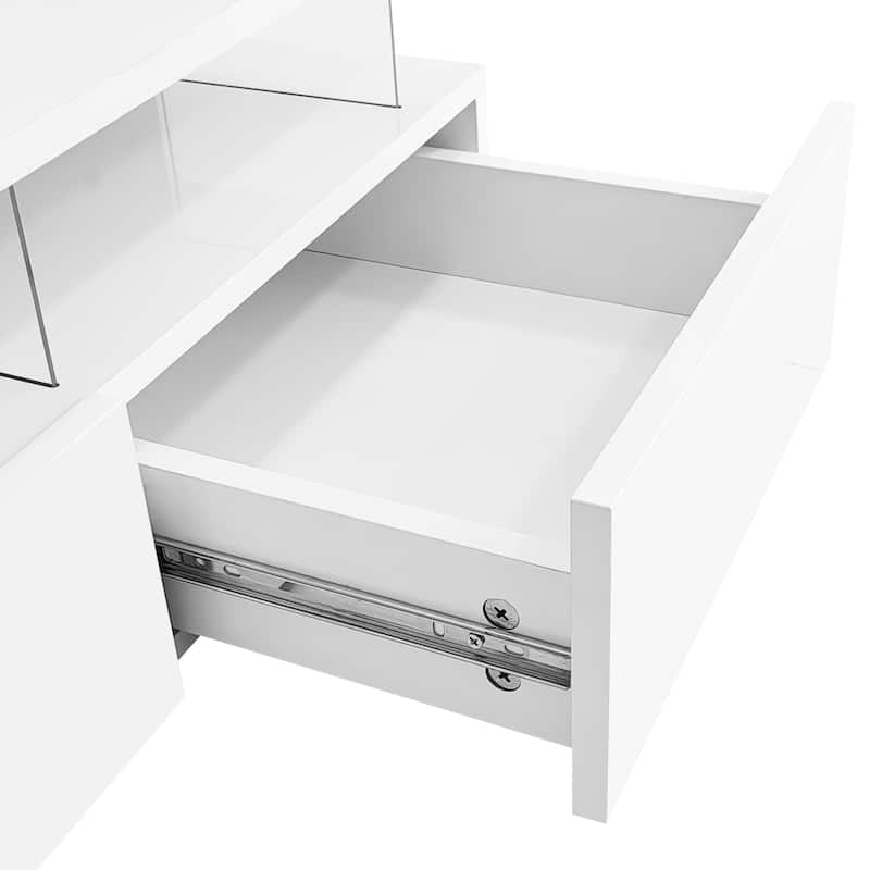 Lift-Top Coffee Table with 2 Drawers