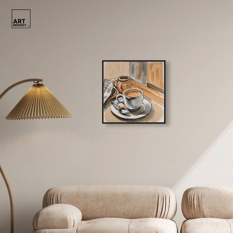 Sunday Coffee Canvas by Art Remedy