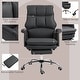 preview thumbnail 4 of 7, Pu Leather High Back Office Chair, Adjustable Executive Swivel Office Chair, 360° Swivel Reclining Computer Chair