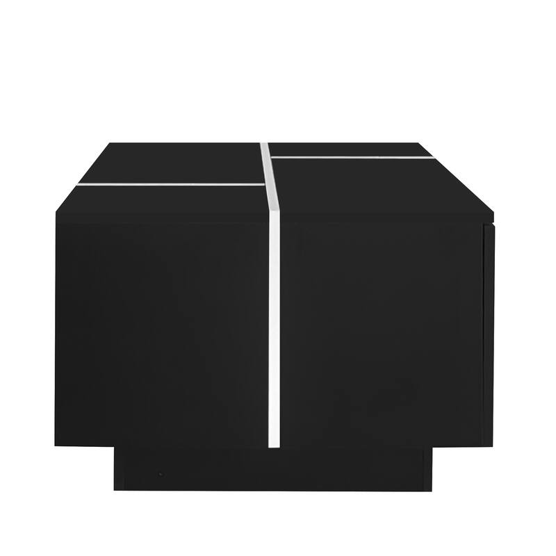 47.2-72.7'' Extendable Coffee Table with Hidden Storage for Living Room