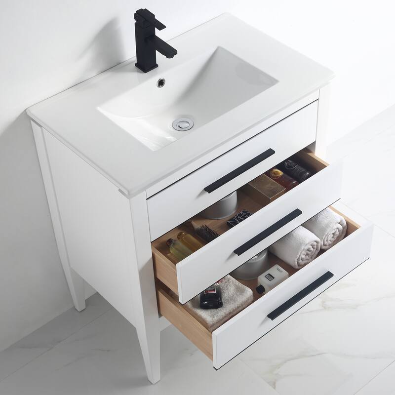 Ayer 30" Single Bathroom Vanity Set - 18D x 30W x 34H