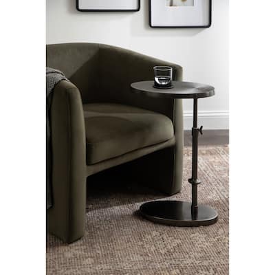 Kate and Laurel Engles Adjustable Oval Metal Table