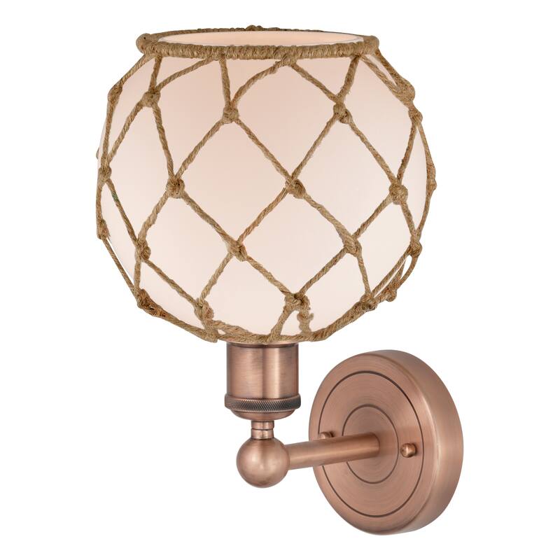 Innovations Lighting Endless Possibilities Edison - Farmhouse Rope - 1 Light 8" Sconce