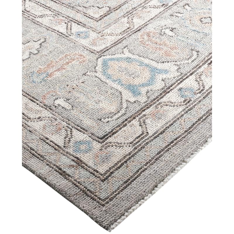 Oushak One-of-a-Kind Hand-Knotted Area Rug - Gray - 8' 11" x 11' 10"