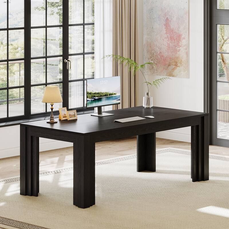 63-Inch Executive Desk, Large Home Office Computer Desk