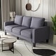 preview thumbnail 10 of 23, 2 Piece Sofa Sets with Solid Wood Legs & Storage, Modern Upholstered 3-Seat Sofa Loveseat Couch Set Furniture for Living Room