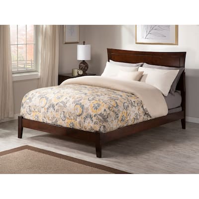 Metro Full Foundation Bed Frame in Walnut