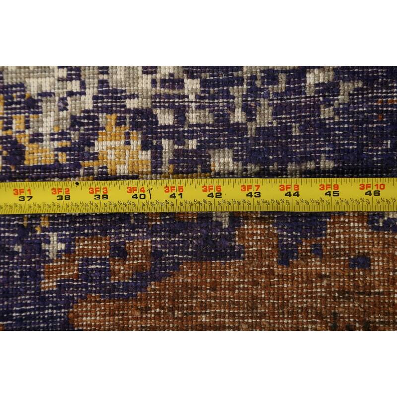 Wool/ Silk Artistic Contemporary Abstract Oriental Area Rug Handmade - 4'1" x 6'1"