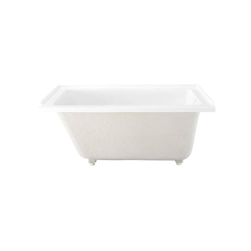 Voltaire 54 in x 30 in Acrylic Glossy White, Alcove, Integral Bathtub