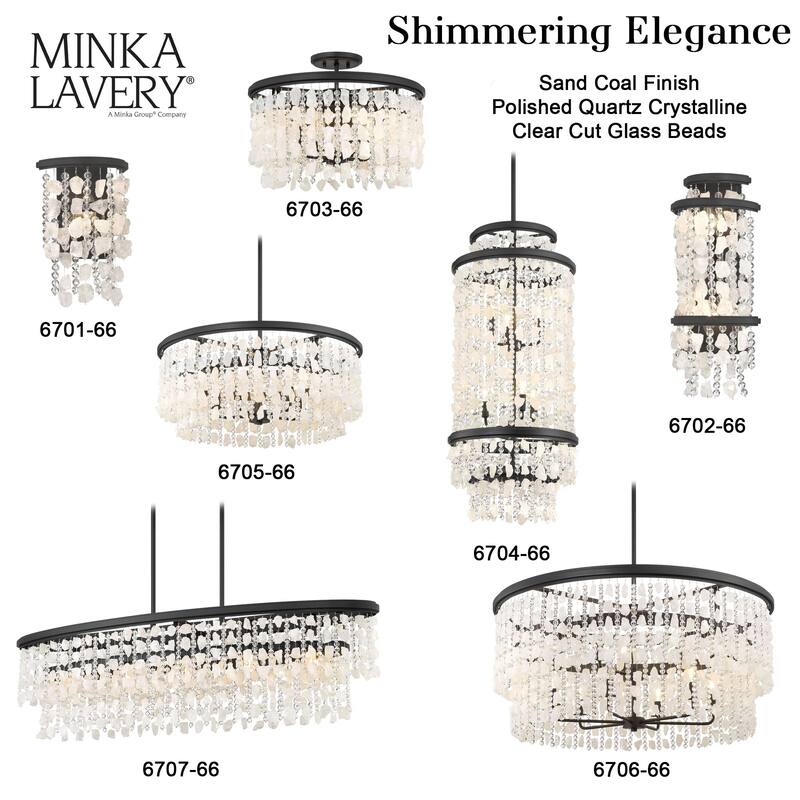 Minka Lavery 6701 Shimmering Elegance 12" Tall ADA Wall Sconce with