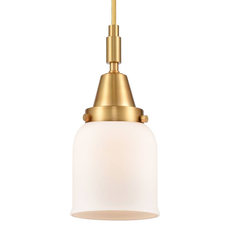 Innovations Lighting 447-1P-G51 Bell 5" Wide Mini Pendant with Matte - Satin Gold