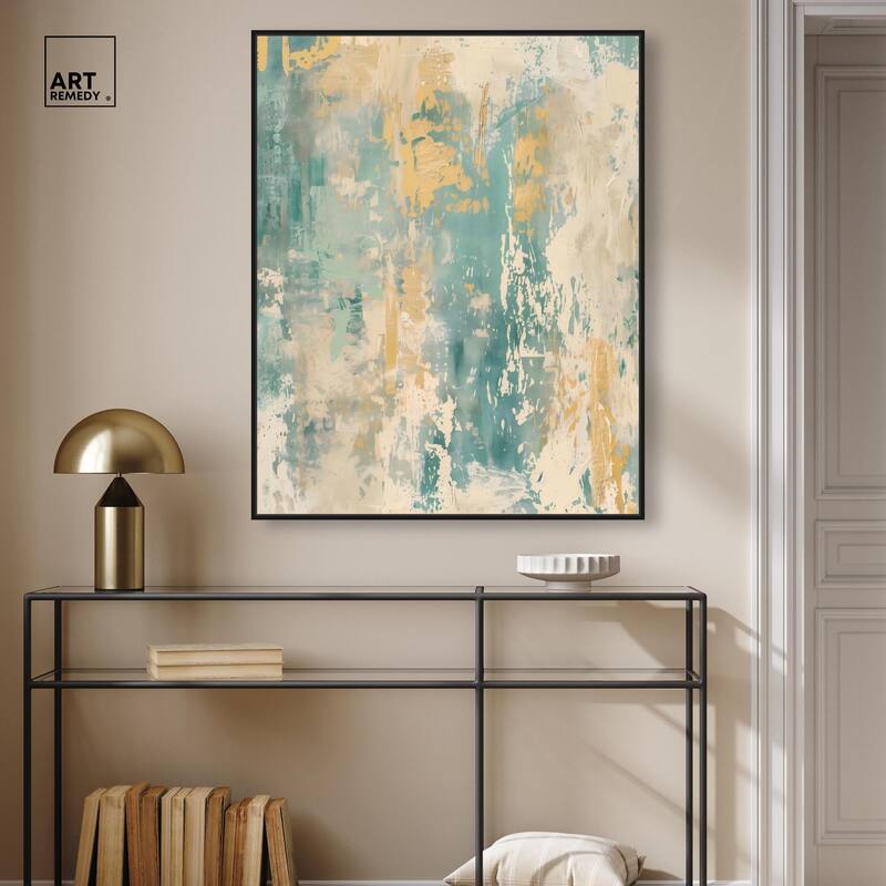 Minted Ivory I Canvas by Art Remedy