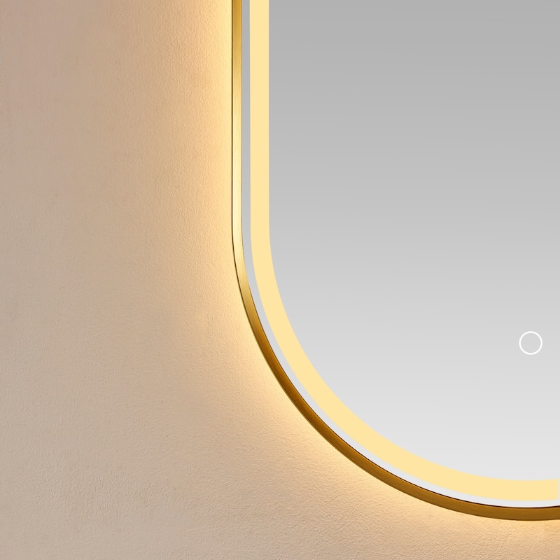 18'' Oval LED Lighted Accent Bathroom/Vanity Wall Mirror - 18