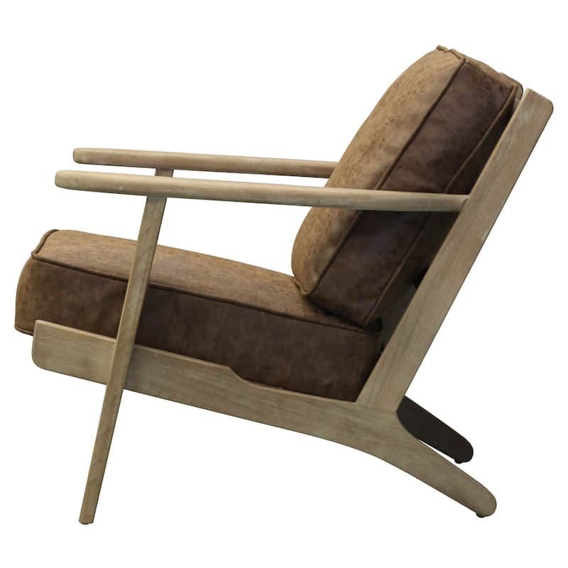 NPD Furniture Albert Solid Wood Frame Accent Chair