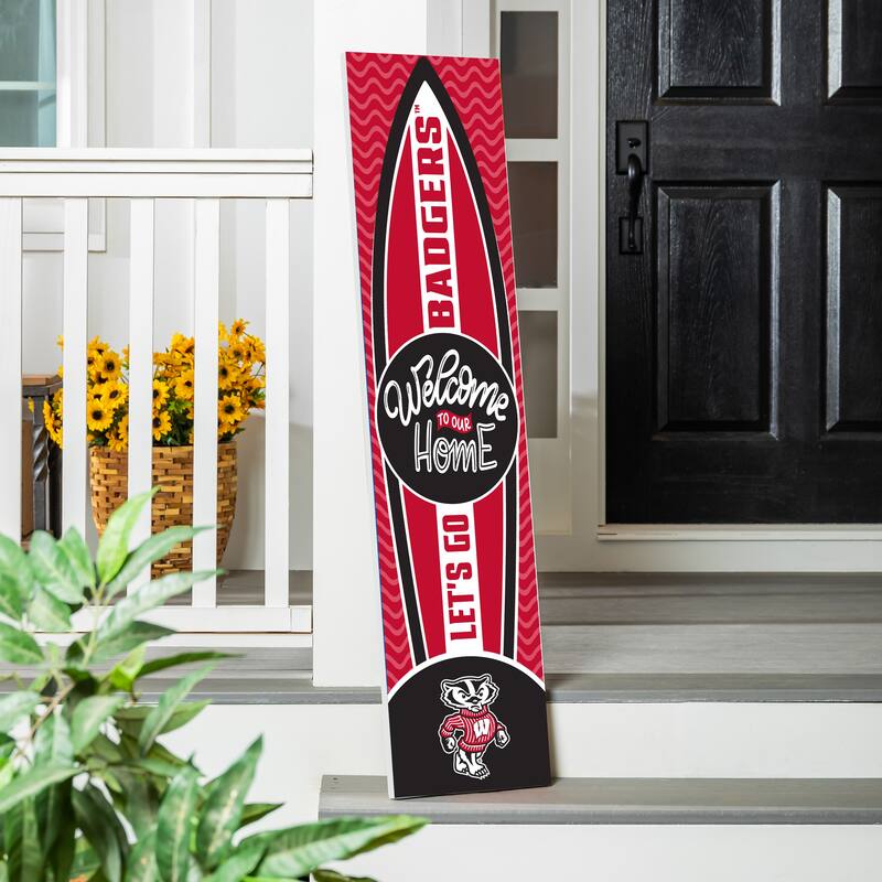 47" Porch Leaner Welcome Wall Sign, University of Wisconsin-Madison - Multi