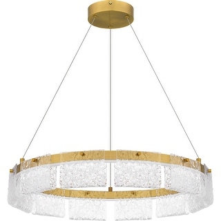 Alice Integrated LED Brushed Gold Pendant Light