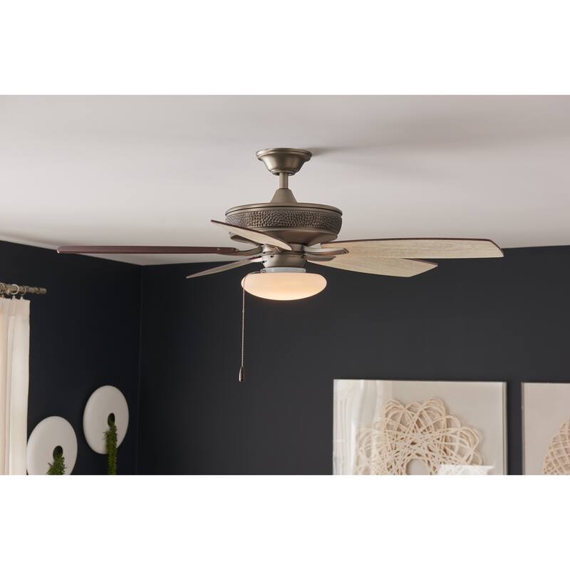 Kichler Lighting 10 in. White Dome Ceiling Fan Integrated LED Light Kit