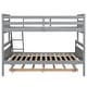 preview thumbnail 23 of 24, Elegant Design Twin over Full Bunk Bed with Ladder, Trundle & Safety Guardrails