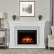 preview thumbnail 1 of 26, Real Flame Deland Electric Grand Fireplace in White 63"