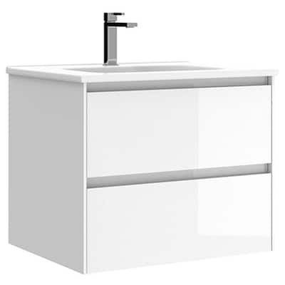 WS Bath Collections Perla C60 Perla 24" Wall Mounted Single Basin