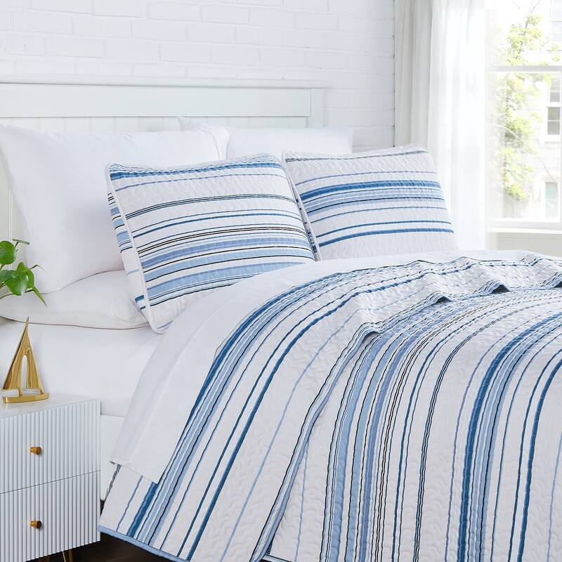 Southshore Stripe Quilt and Sham Set