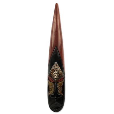 Novica Handmade Ga Nyo African Wood Mask