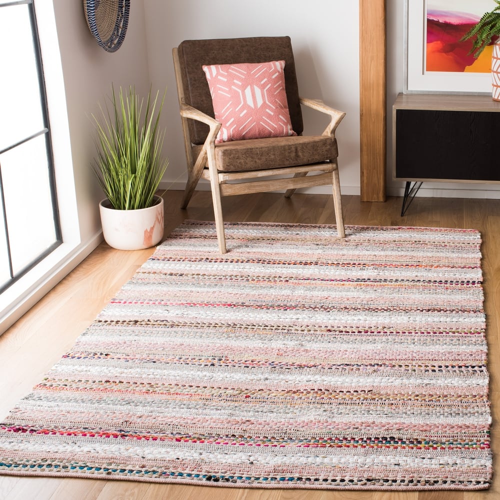 SAFAVIEH Handmade Flatweave Montauk Alketa Casual Cotton Rug