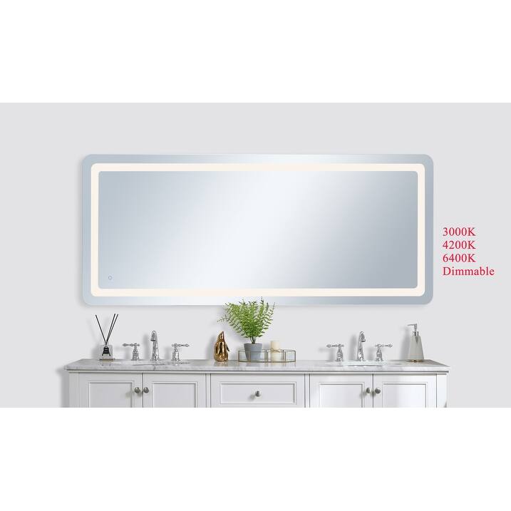 Indigo Home 30in x 72in soft edge LED mirror