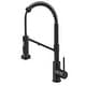 preview thumbnail 75 of 158, Kraus Bolden 2-Function 1-Handle Commercial Pulldown Kitchen Faucet KFF-1610 - 19 1/4" Height (Filter Faucet) - MB - Matte Black