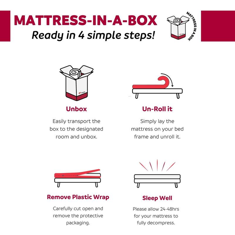 Divine 8 in. Medium Gel Foam with Aloe Vera Bed in a Box Mattress