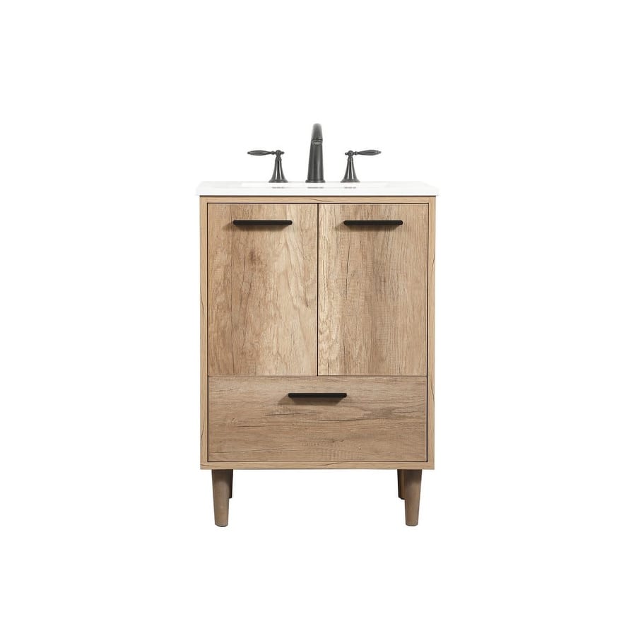 Elegant Lighting VF47024 Baldwin 24" Free Standing Single Basin Vanity