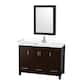 Option Espresso / White Cultured Marble Top / Brushed