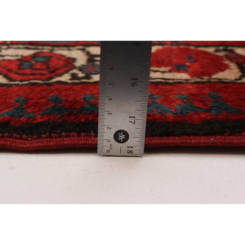 ECARPETGALLERY Hand-knotted Konya Anatolian Beige, Red Wool Rug - 3'9 x 11'2