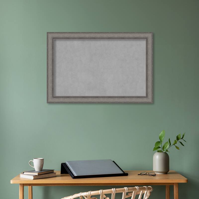 Amanti Art Burnished Concrete Framed Magnetic Board