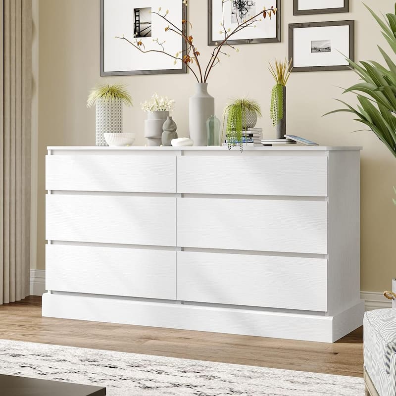 6 Drawer Dresser Chest of Drawers Storage Tower Clothes Organizer