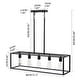 preview thumbnail 6 of 8, 5-Light Industrial Ceiling Chandelier Light Kitchen Island Pendant - 31.5” W x 30.12” H
