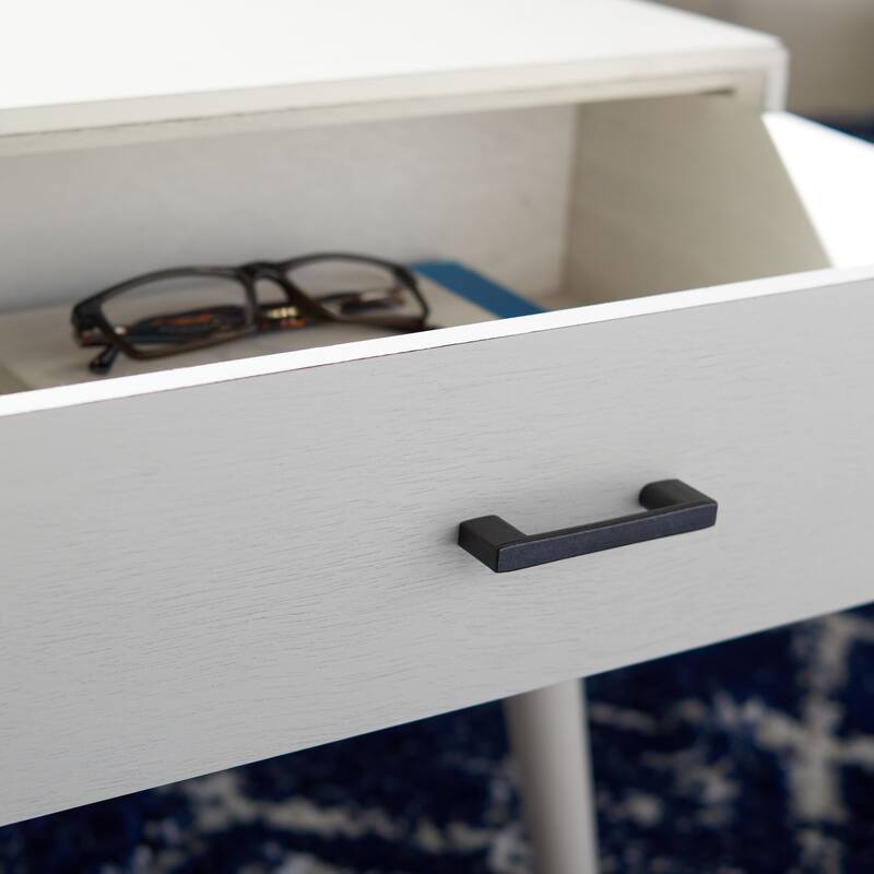 SAFAVIEH Sister Mid-Century 2-Drawer Coffee Table - 37.8" W x 19" L x 17.8" H - 38Wx19Dx18H - Distressed White